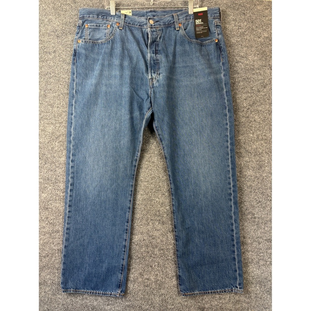 Levi's 501 Jeans Mens 41x29 Blue Original Lightweight Premium Straight Leg Denim